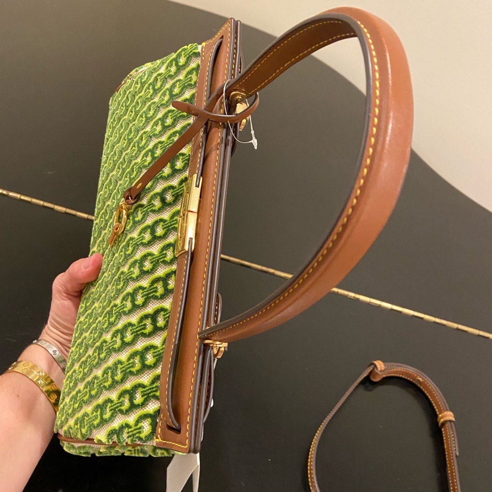 Tory Burch NWT luxury RARE Authentic Lee Radziwill Fil Coupe Small Satchel/bag - Picture 10 of 17